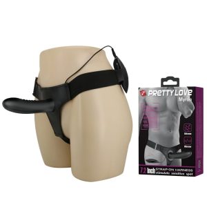 Multi speed hollow strap on dildo