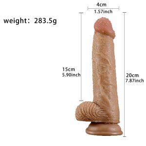 Realistic dildo with suction cup