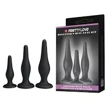 Silicone bigginers anal plus (3 pieces)
